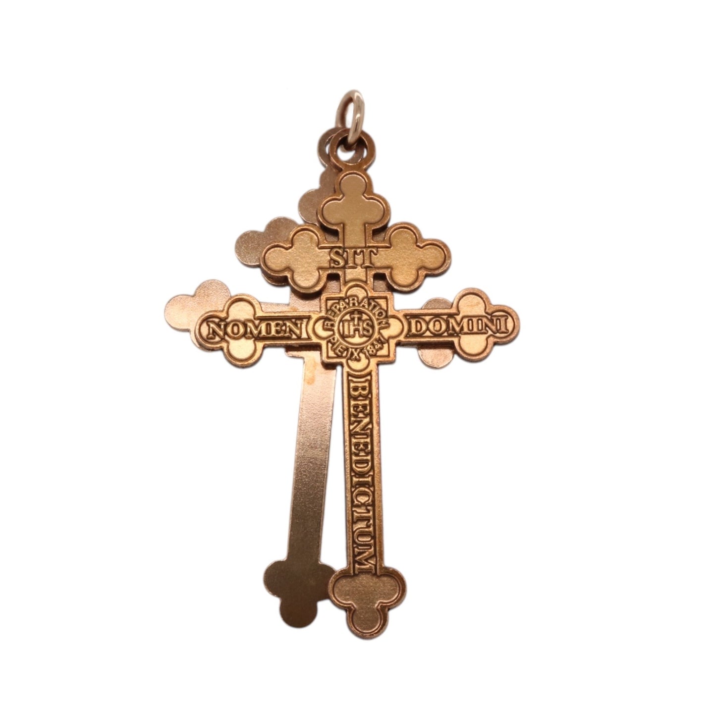 "Archconfraternity of the Holy Face" Official Single-Sided Crosses - Bronze