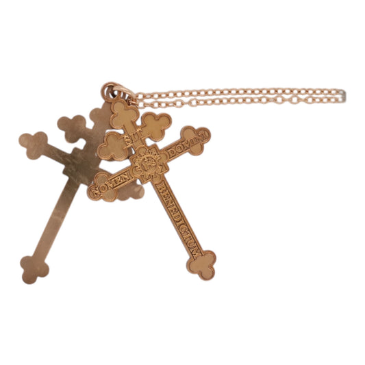 "Archconfraternity of the Holy Face" Official Single-Sided Crosses - Bronze