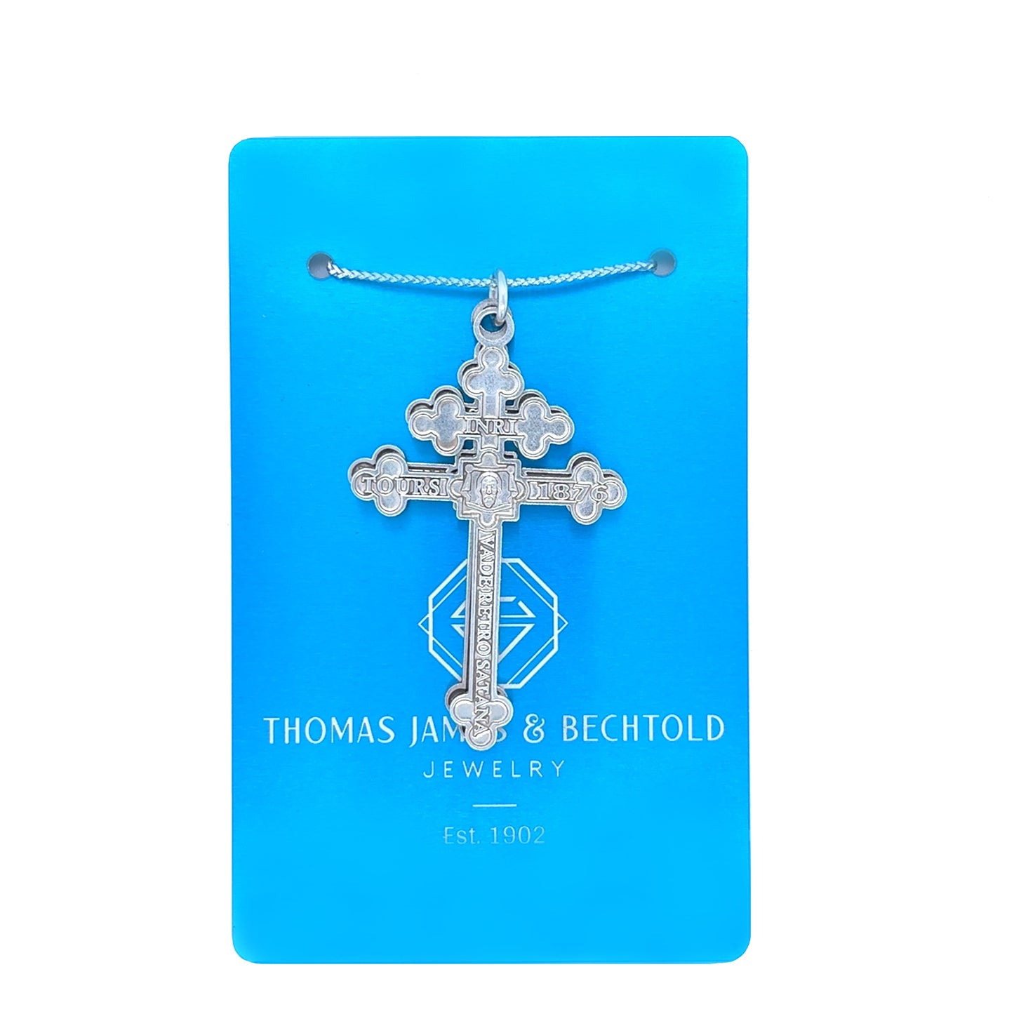 "Archconfraternity of the Holy Face" Official Single-Sided Crosses - Silver