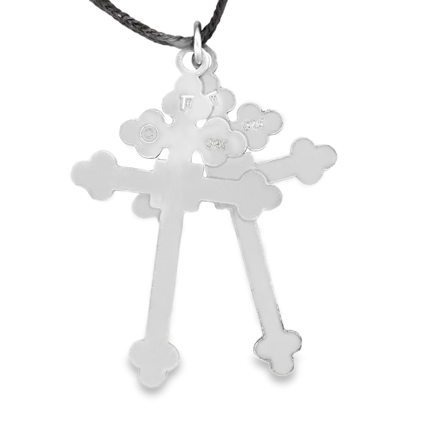 "Archconfraternity of the Holy Face" Official Single-Sided Crosses - Silver