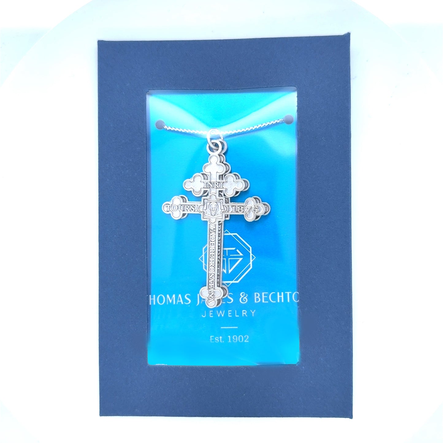 "Archconfraternity of the Holy Face" Official Single-Sided Crosses - Silver
