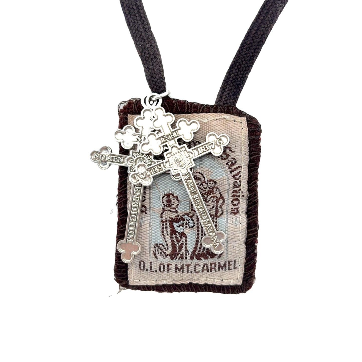 "Archconfraternity of the Holy Face" Official Single-Sided Crosses - Silver