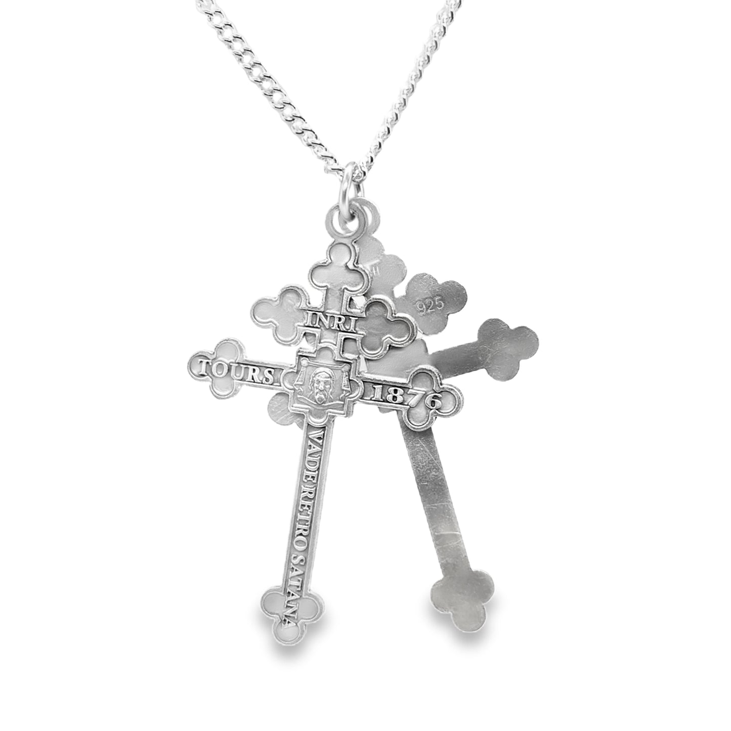 "Archconfraternity of the Holy Face" Official Single-Sided Crosses - Silver