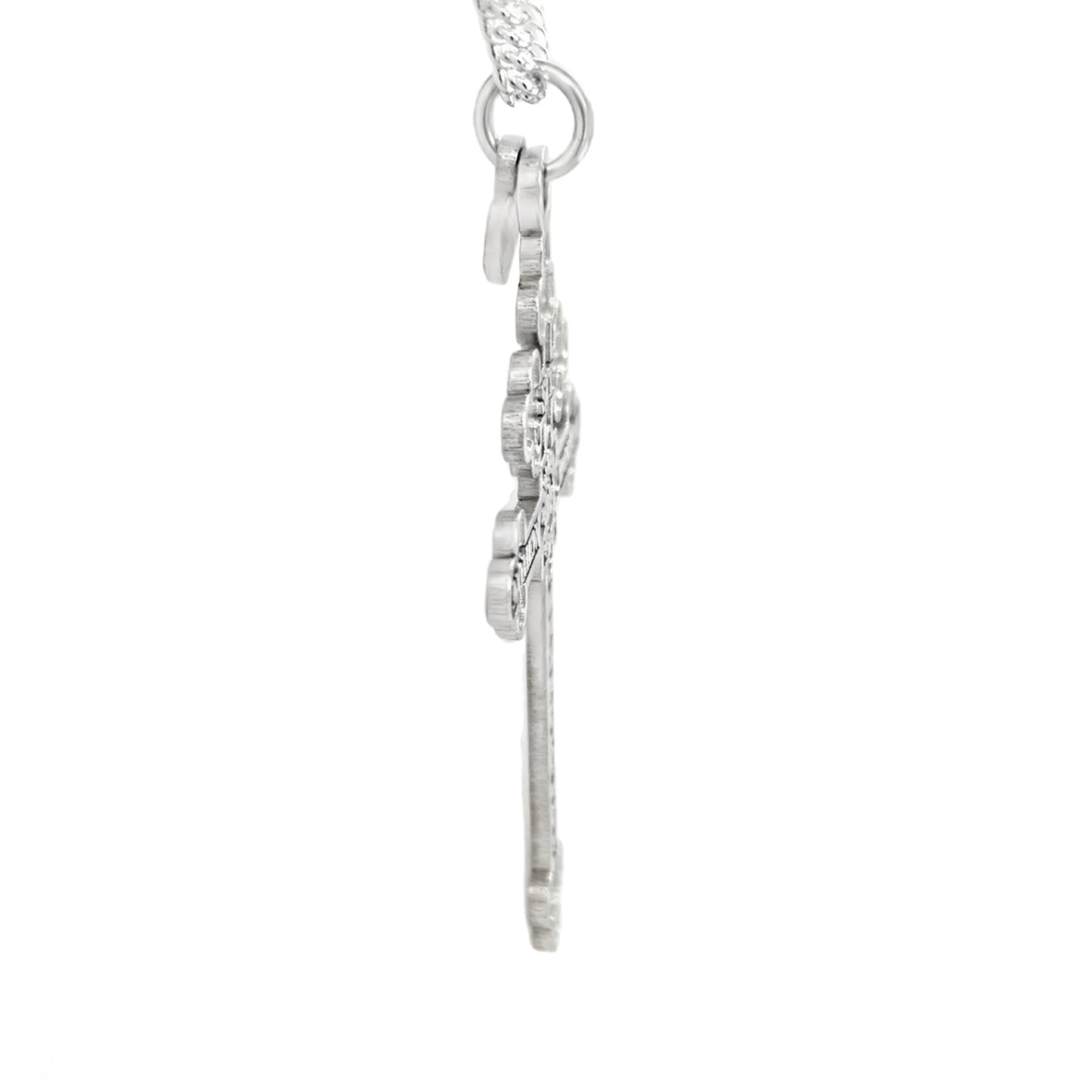 "Archconfraternity of the Holy Face" Official Double-Sided Cross - Silver