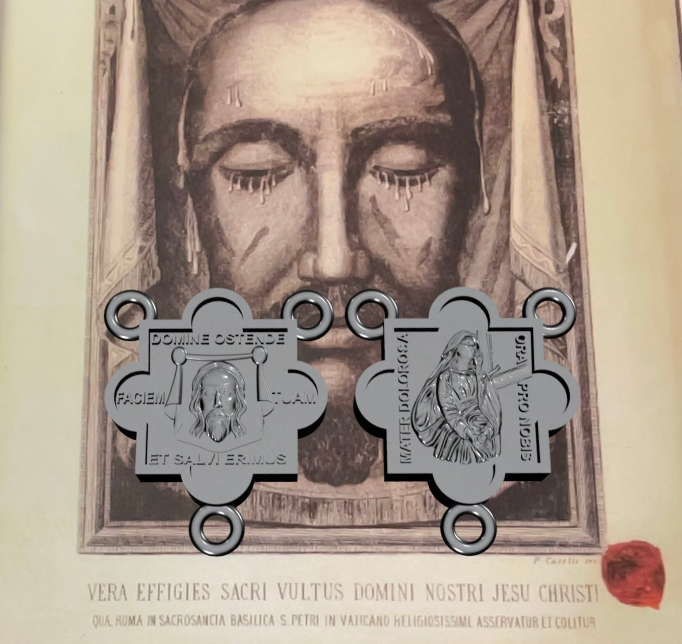 Rosary or Chaplet Center Piece