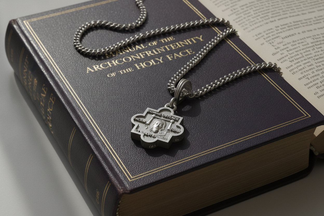 Holy Face and Our Lady of Sorrows Pendant