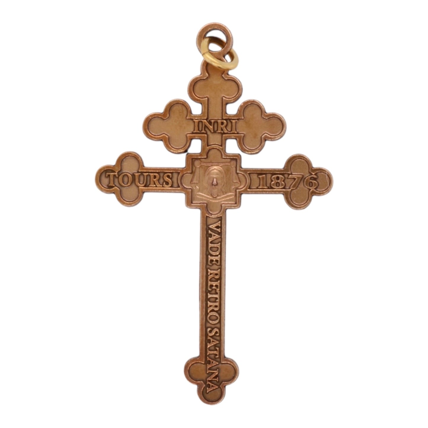 "Archconfraternity of the Holy Face" Official Double-Sided Cross - Bronze