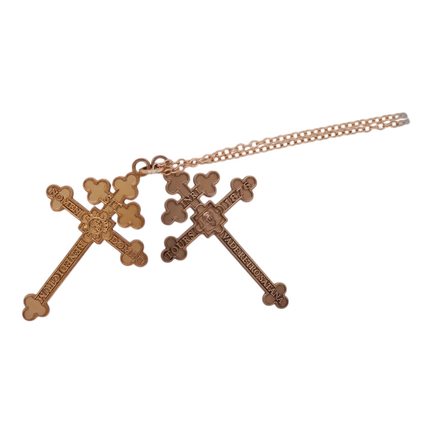 "Archconfraternity of the Holy Face" Official Single-Sided Crosses - Bronze